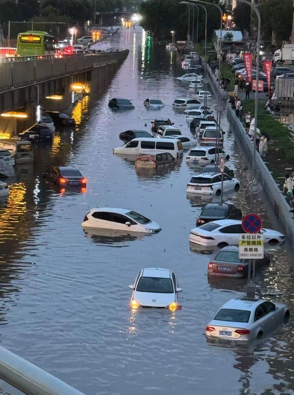 一场大雨后，燕郊变淹郊。 