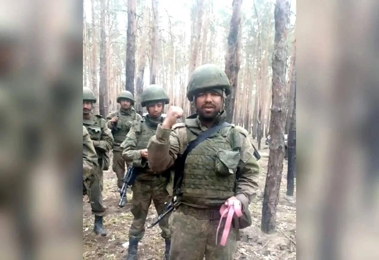 俄罗斯第98空降师出现了阿拉伯士兵的身影 前一天，在电报频道“98近卫军空降师”