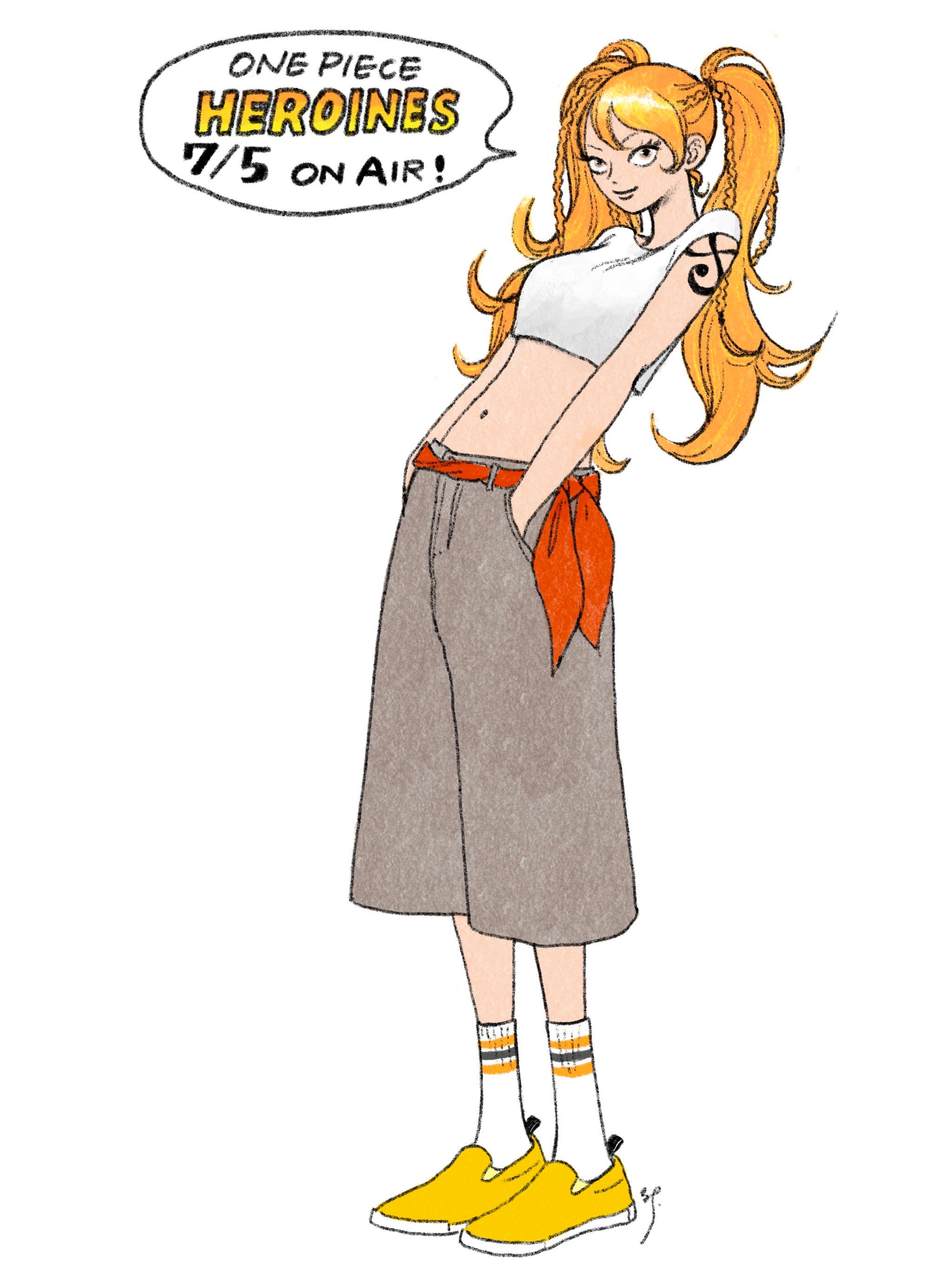 海贼王 【本田快讯】         海贼王女主角小说插画师诹访さやか为海贼王本