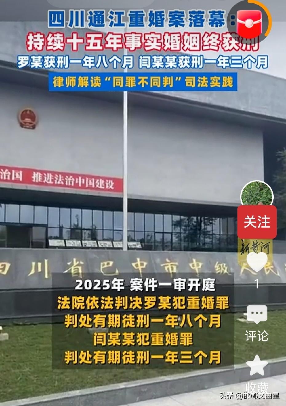 长期出轨也要坐牢！

四川一男子罗某，十几年前到女方家当倒插门女婿，和妻子结婚之