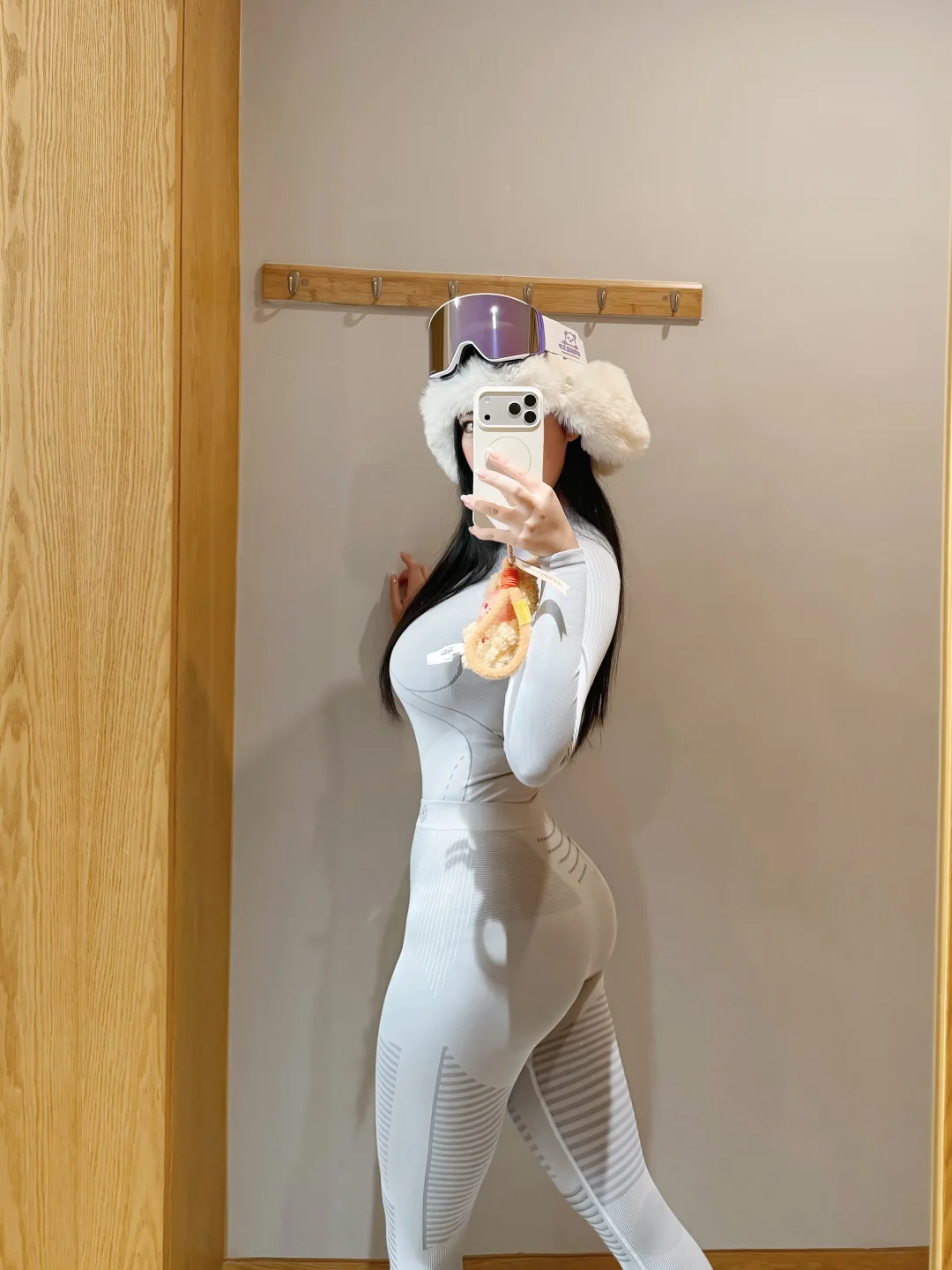 滑雪速干衣拍照📷