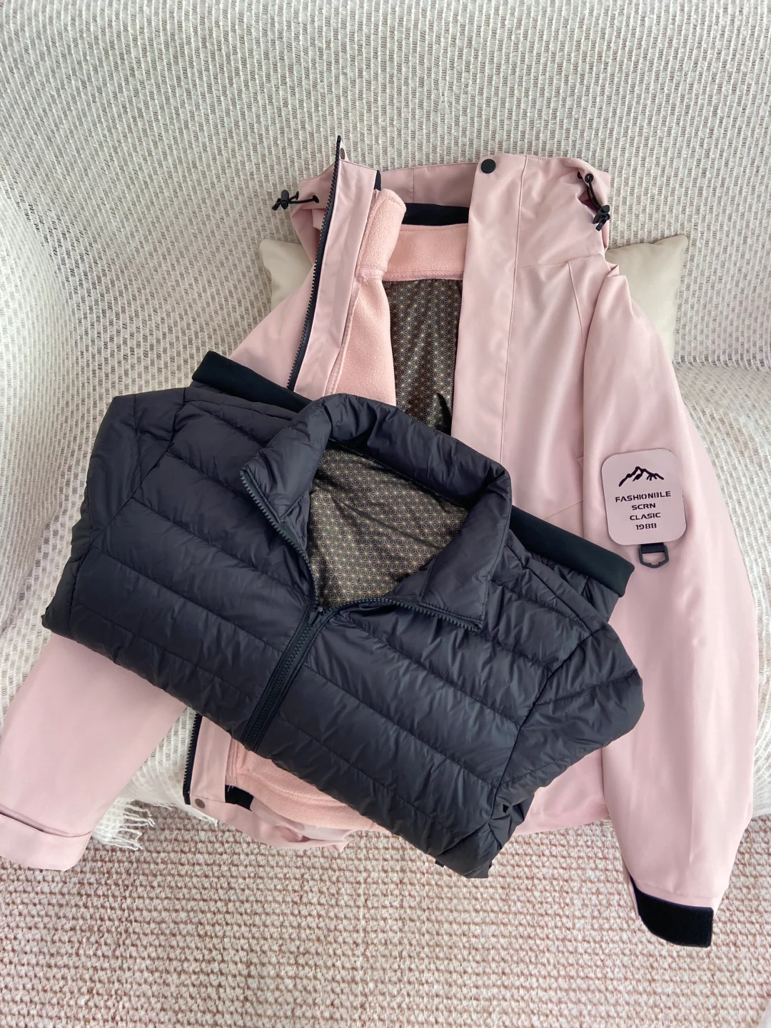 🌸被追着问的粉色冲锋衣！美哭了