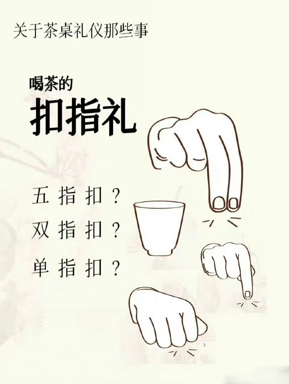 关于茶桌礼仪那些事 