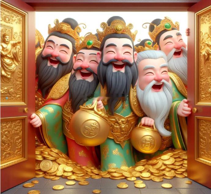 迎请五路财神，开启财运之门，生财、聚财，源源不断 