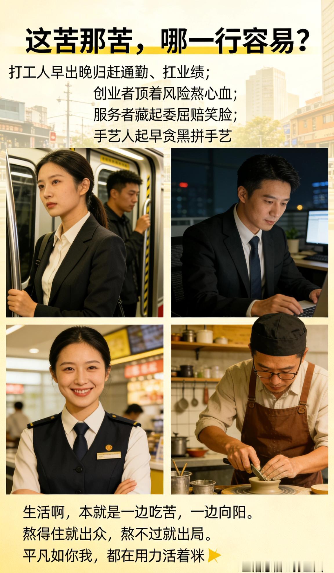 这苦那苦,哪一行容易? 这苦那苦，哪一行容易？ 😔

跟大伙儿唠唠心里话——