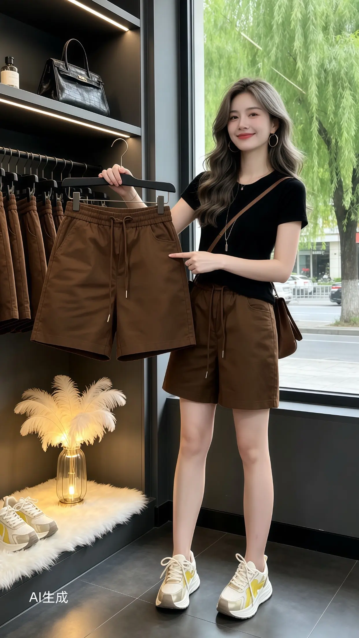 适合小个子女生的短裤 入夏穿搭越简单越好看 夏日通勤休闲穿搭 夏季短裤穿搭