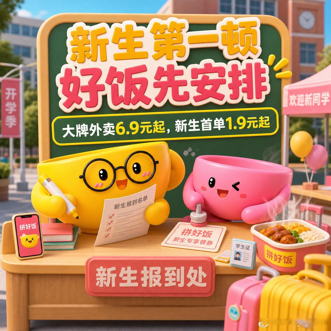 突然发现大家的吃商到了极致好饭迎开学大牌天天享美团拼好饭大学生返校最先复苏的从来