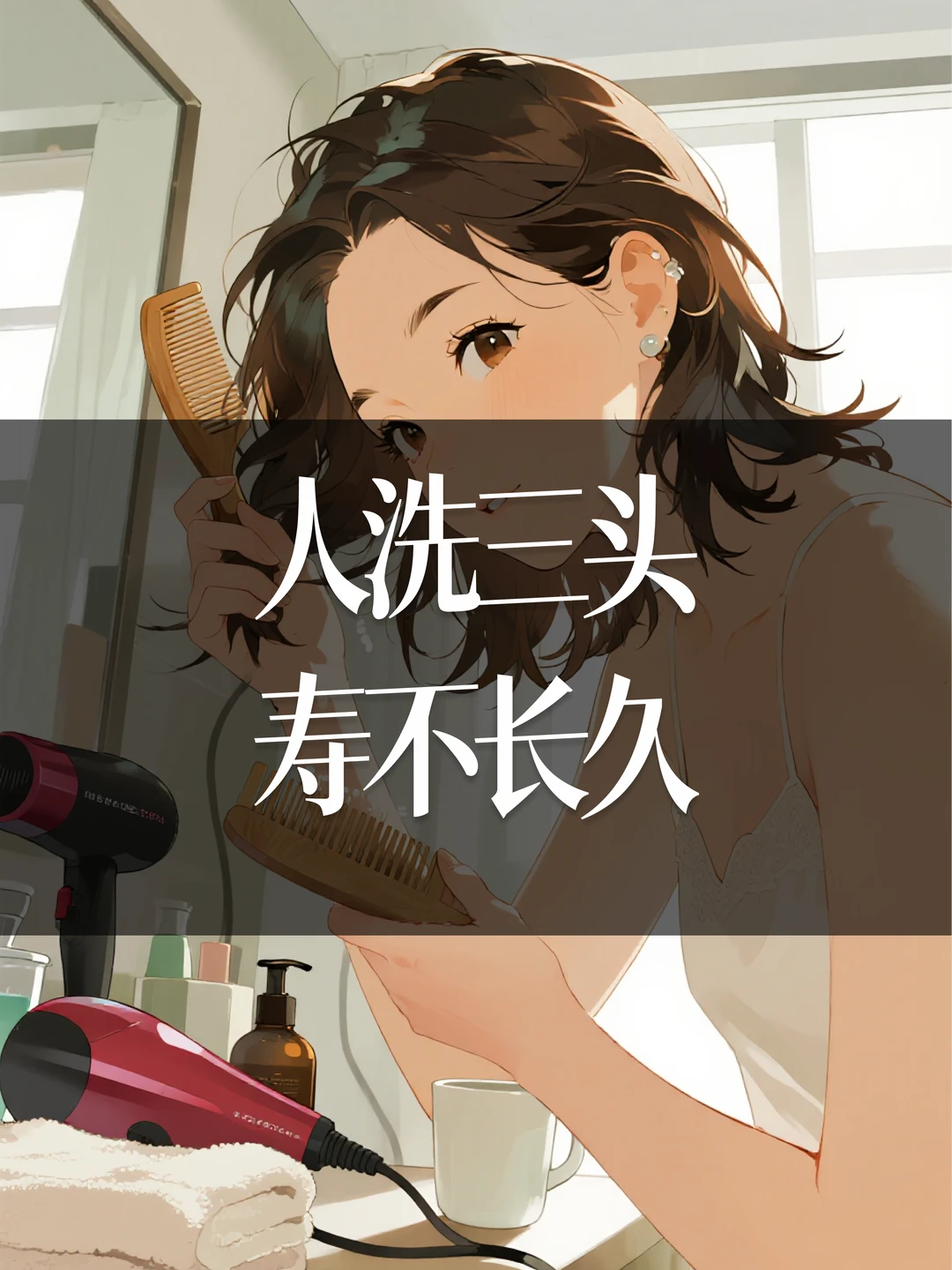 人洗三头，寿不长久