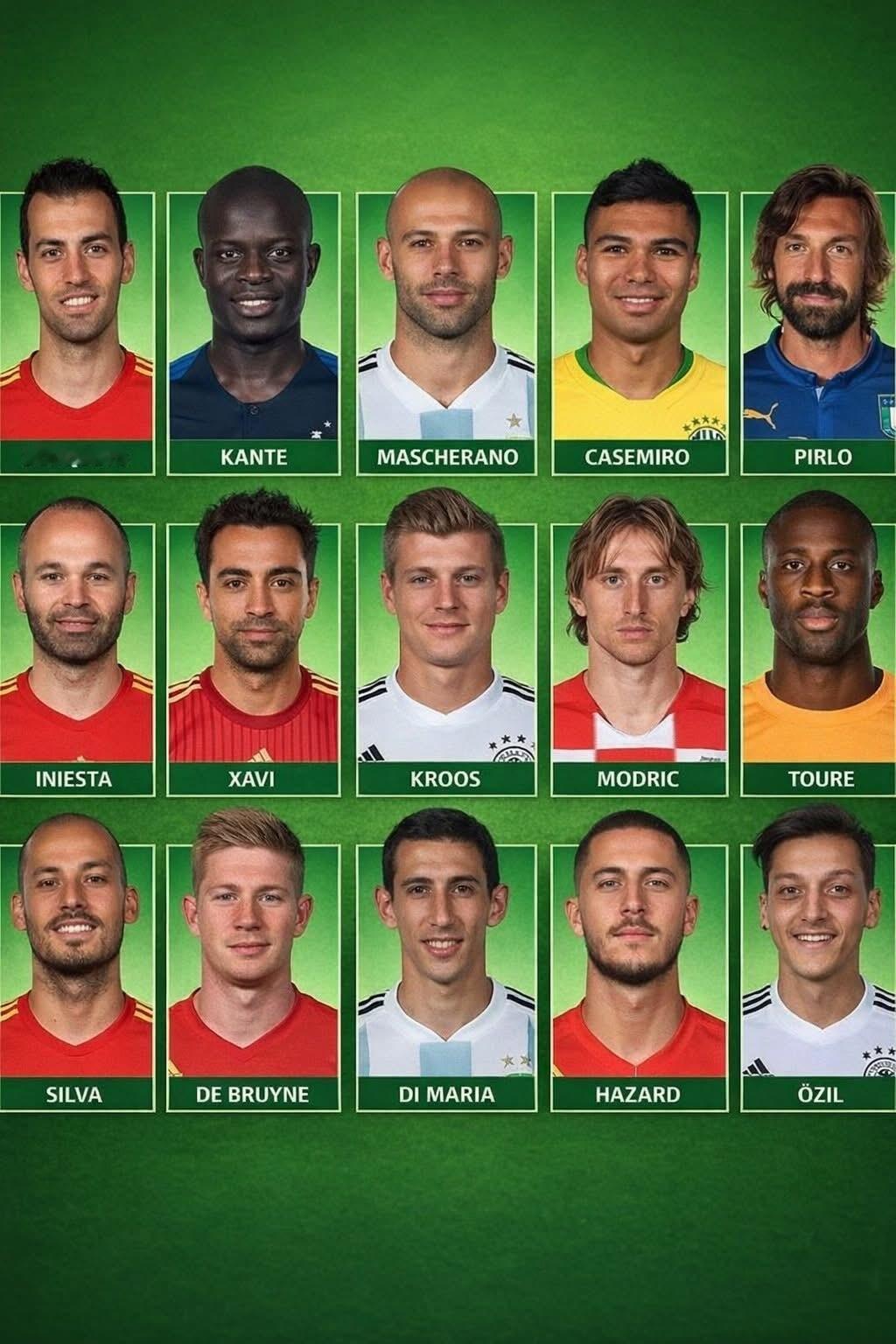 选三个组成你的最强中场每日一球迷