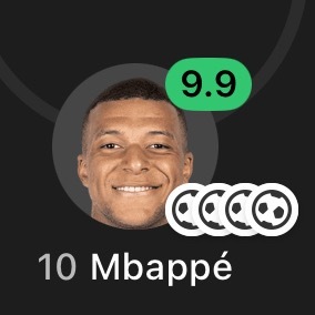 姆巴佩  争气宝宝毫无悬念拿下mvp呀😽👦🏽♥️姆巴佩大四喜奥林匹亚科斯v