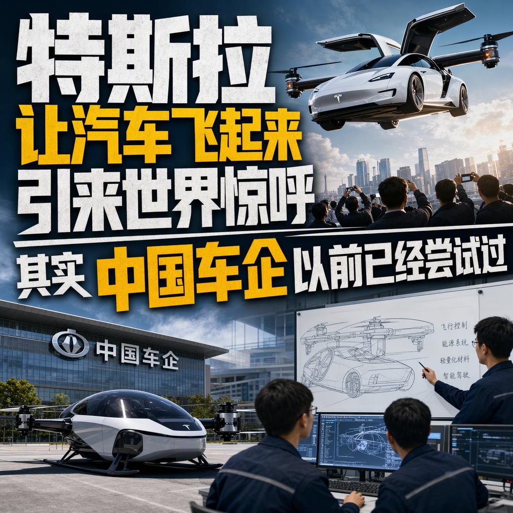 很多人觉得特斯拉这次让车飞起来是天外飞仙，其实这套空中把式，中国车企早就玩过一遍