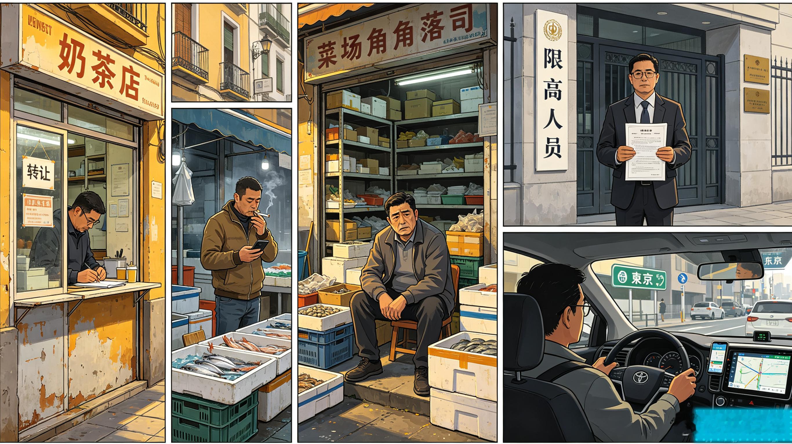 最近跳的比较欢的五个黑子生活现状陈    坚：移居西班牙，奶茶店濒临倒闭王振东：