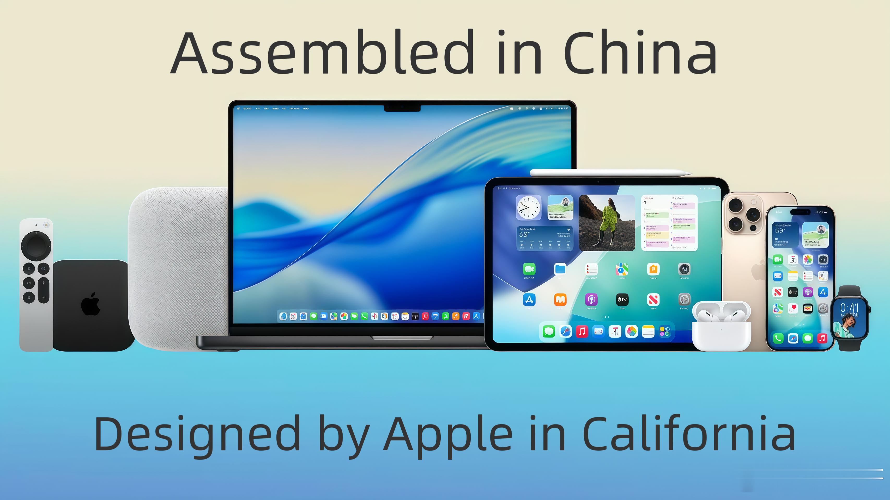 Designed by Apple in California，这句话的背后是A