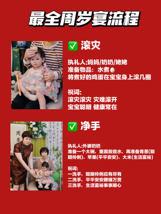 最全周岁宴流程‼️一定要收藏