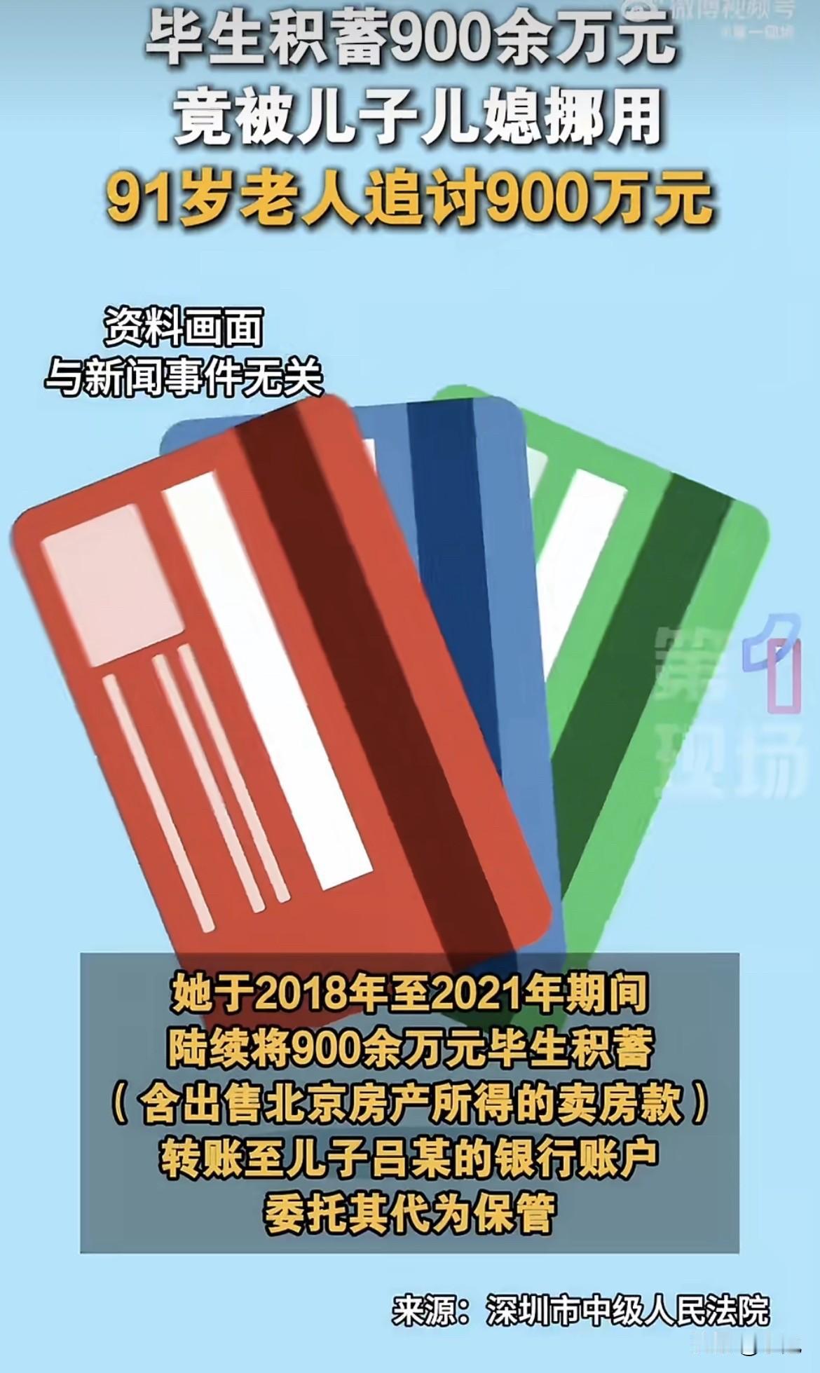 91岁的吕老太把900多万转给儿子保管，转头钱就没了。这可不是小数目，里头还裹着
