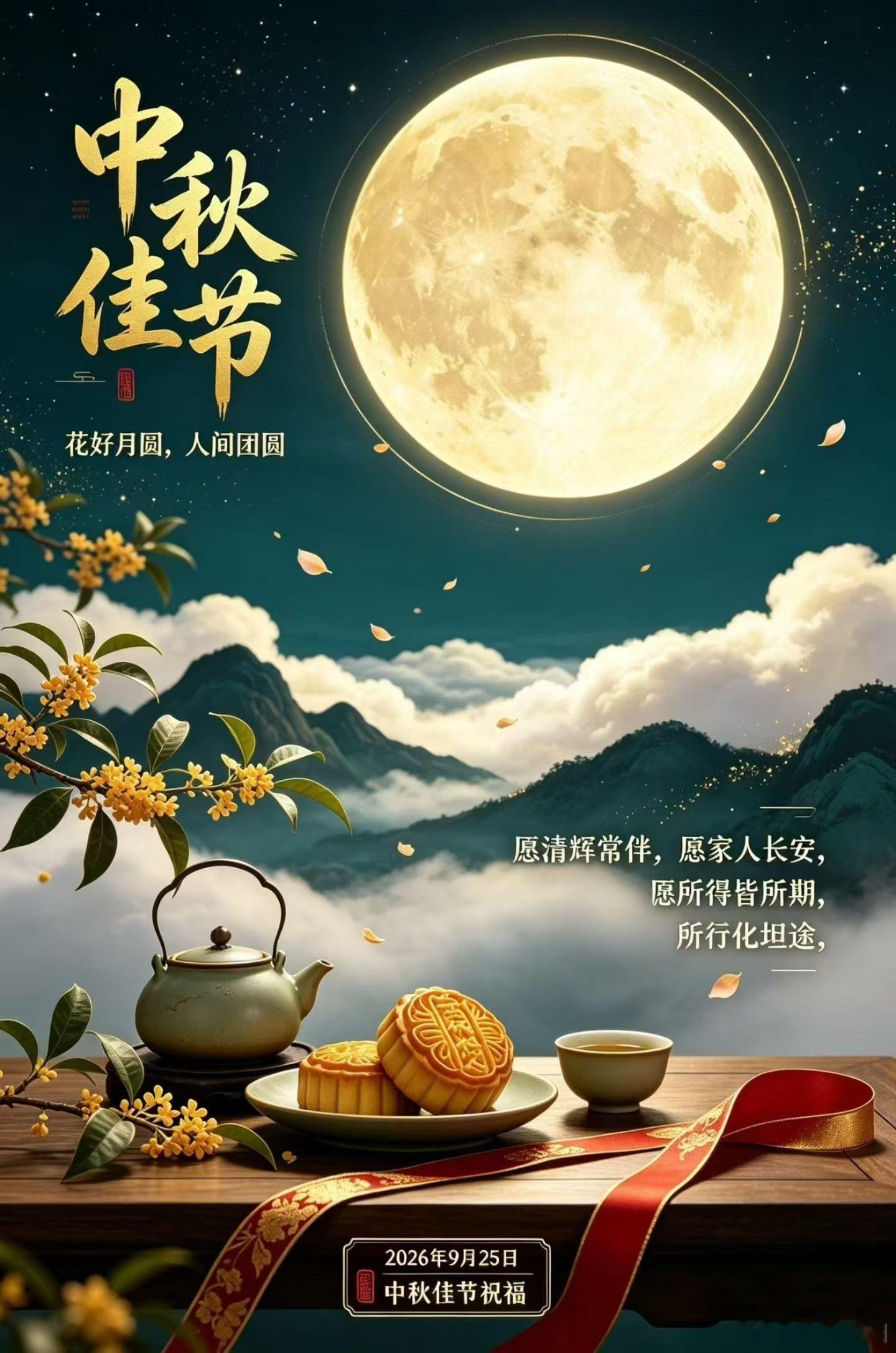 世间烟火，山长水阔，又一年，千里婵娟，天涯与共[太阳][太阳][太阳]祝福大家节