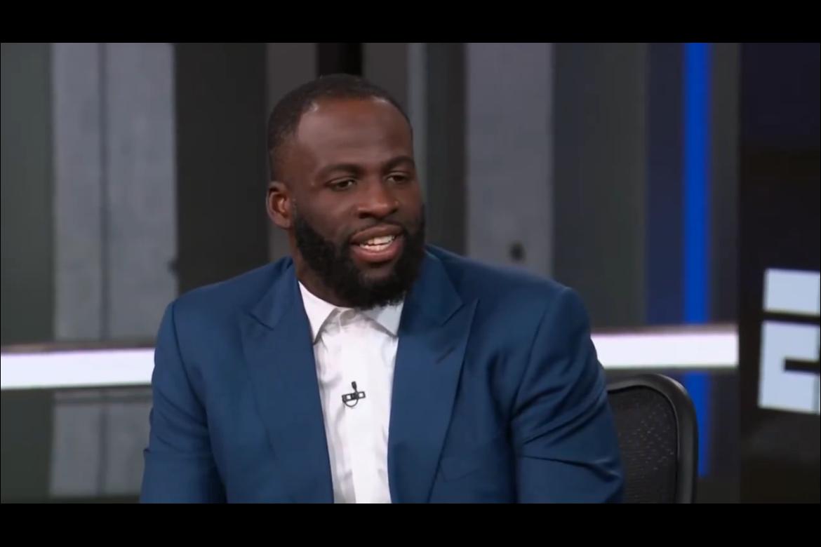 追梦-格林在星期三参加ESPN的NBA季后赛直播中代替奥尼尔出镜，结果他因为不满