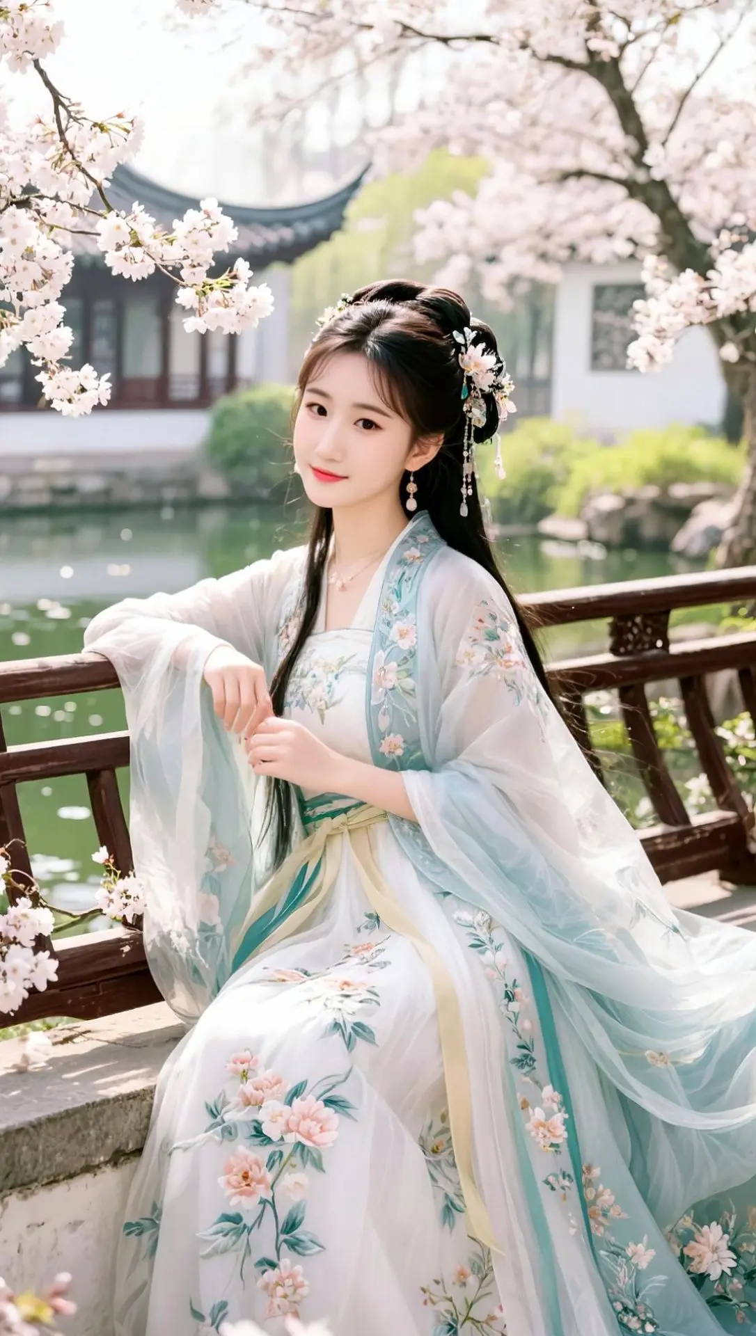 AI春日汉服照 随变ai随便玩