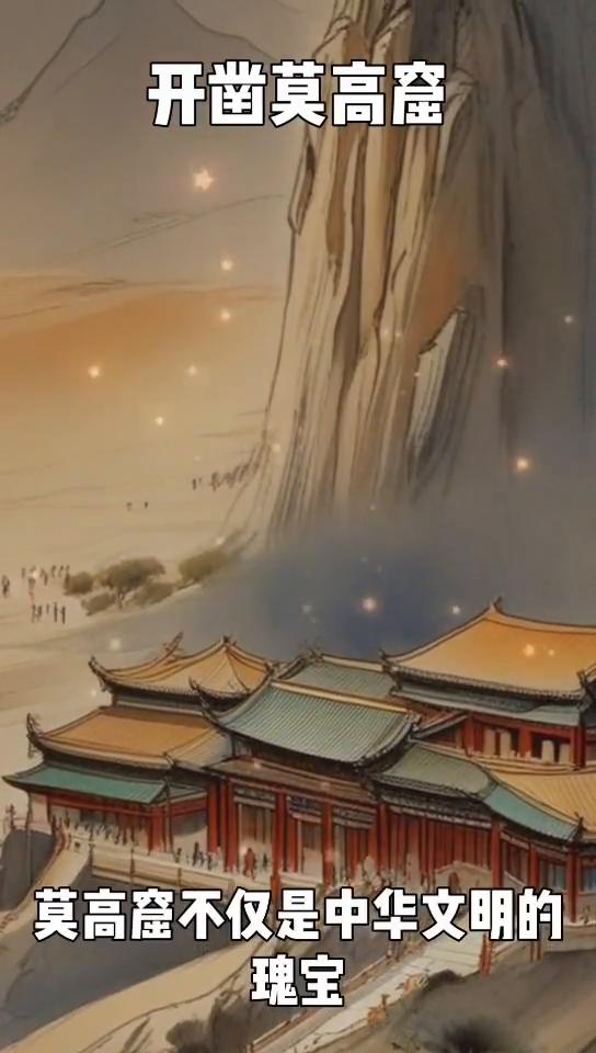 开凿莫高窟。
提起莫高窟，很多人第一时间想到的就是绚丽多彩的壁画和壮观的佛像群。