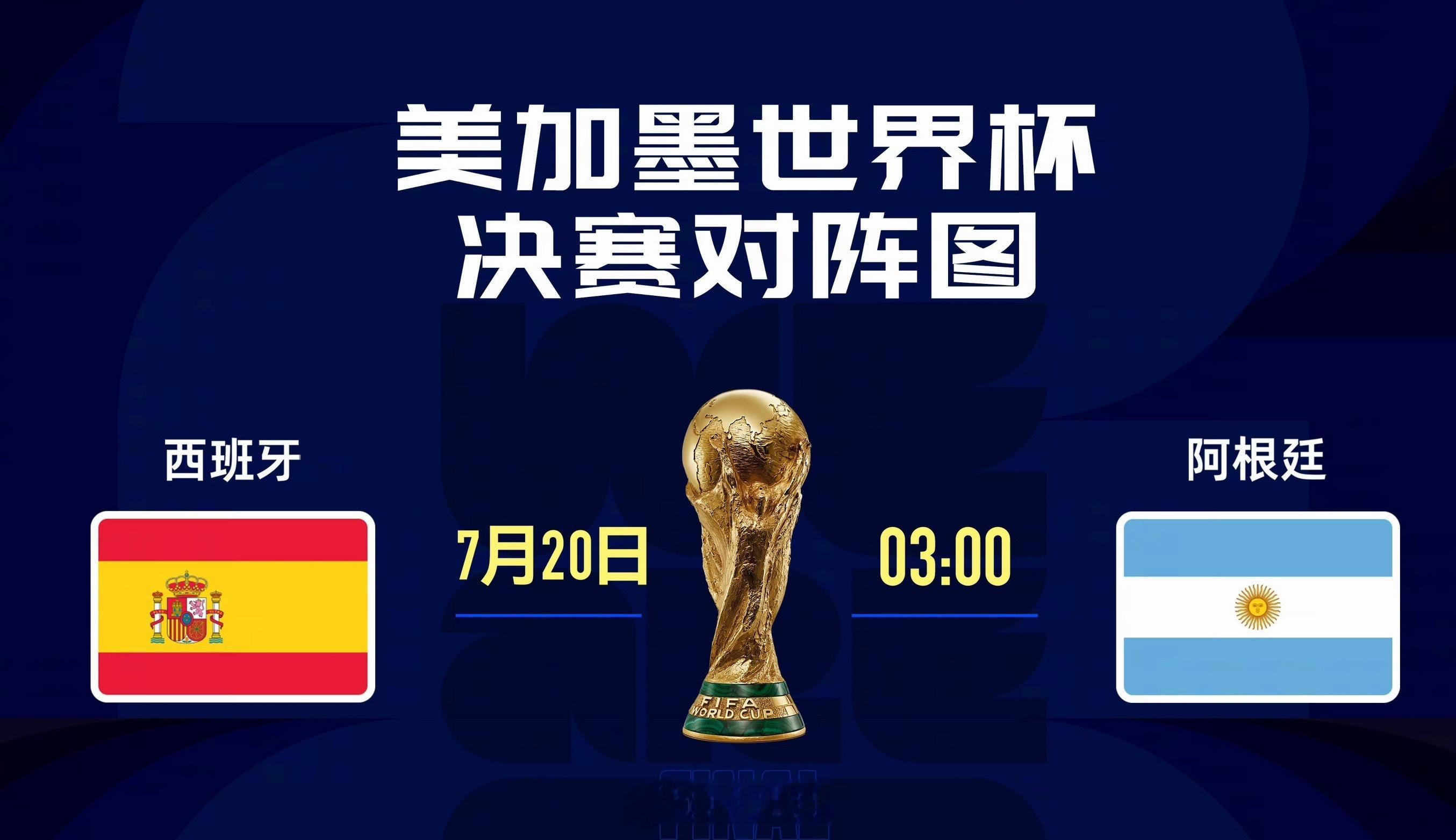 世界杯美加墨世界杯 我打算今晚早点睡，然后3:30起床看决赛