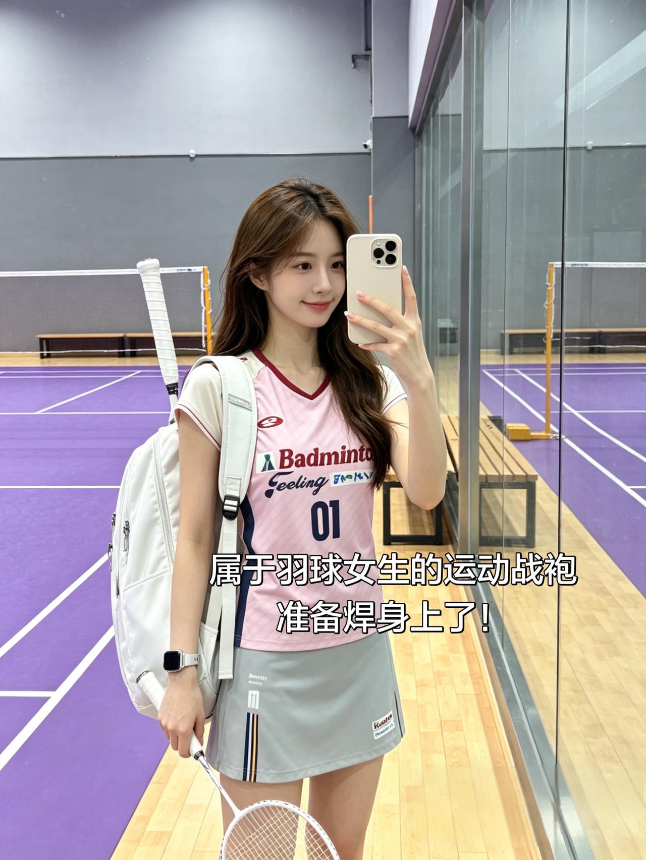 属于羽球女生的运动战袍
准备焊身上了！