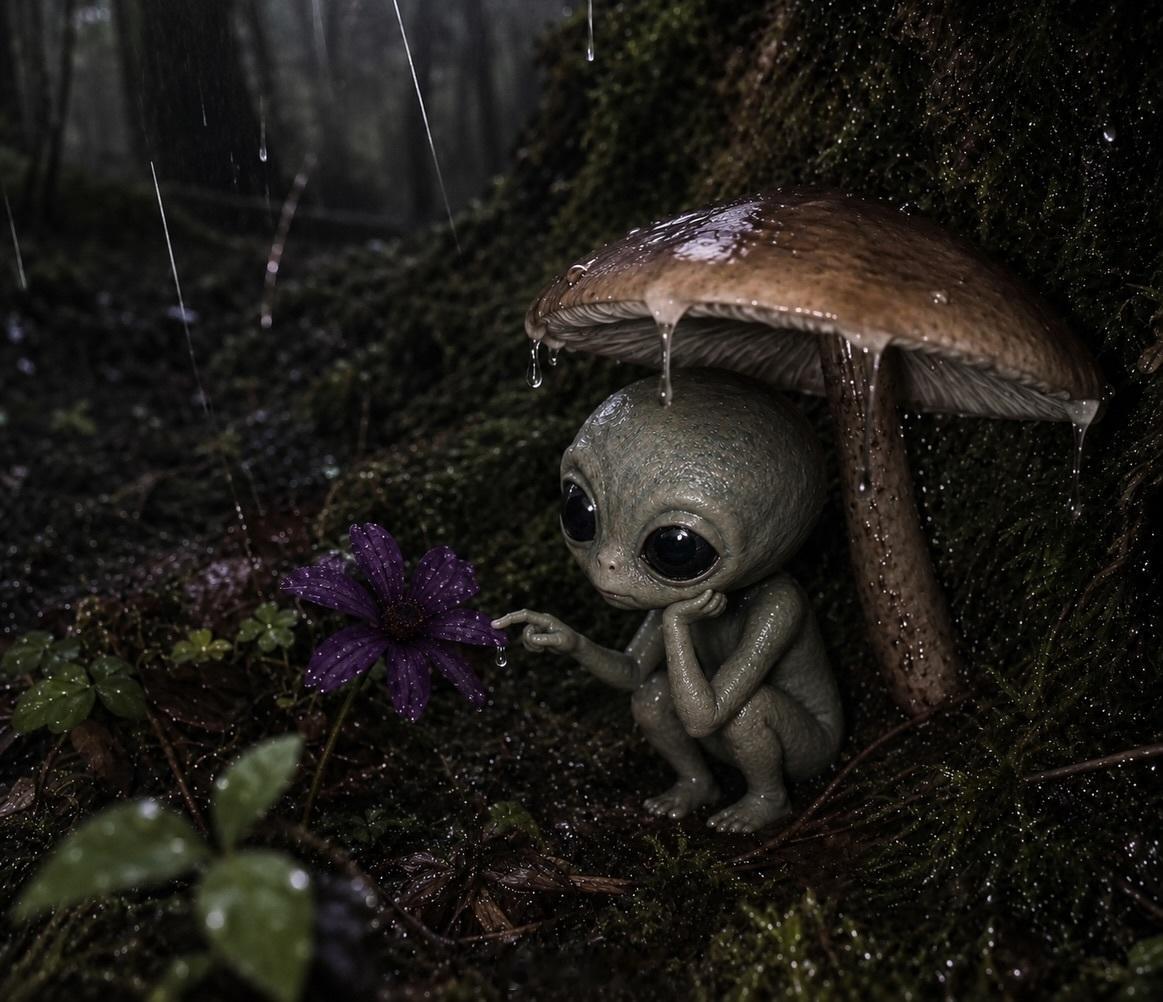 雨中魔法 🌧️💜 