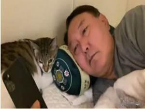北边说有120多万人在马路上，这班看来也不能上了，今天搂猫睡觉，在家休一天，避避