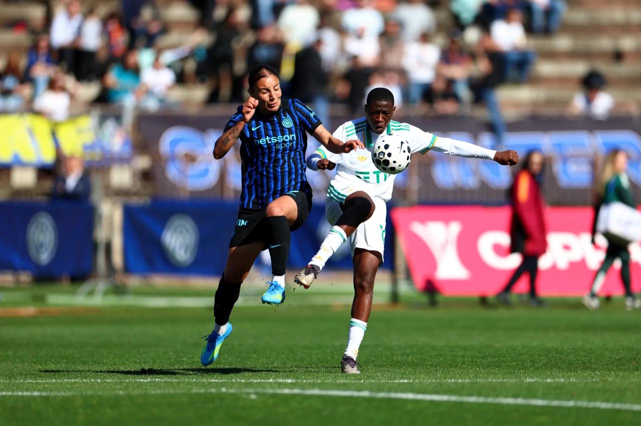 国际米兰女足在意大利杯半决赛次回合较量中1比2不敌罗马，总比分2比3无缘决赛。