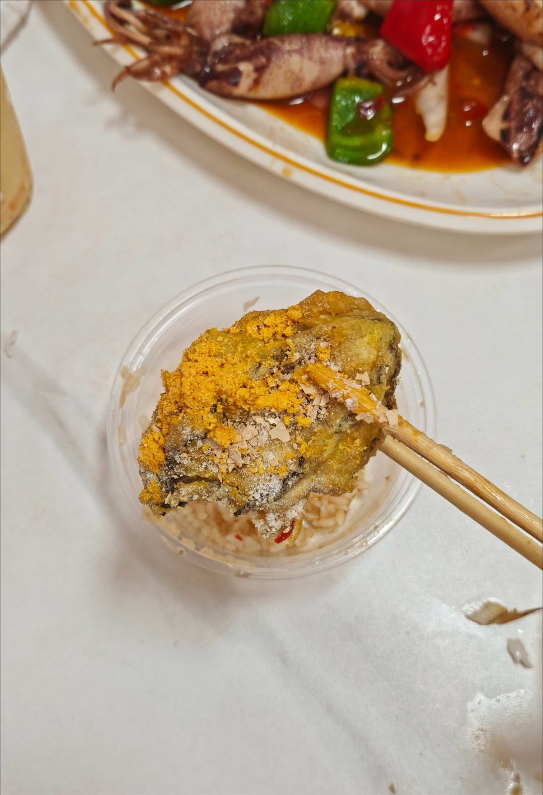 我去这个大小，蛋黄焗鲍鱼，长知识了 ​​​