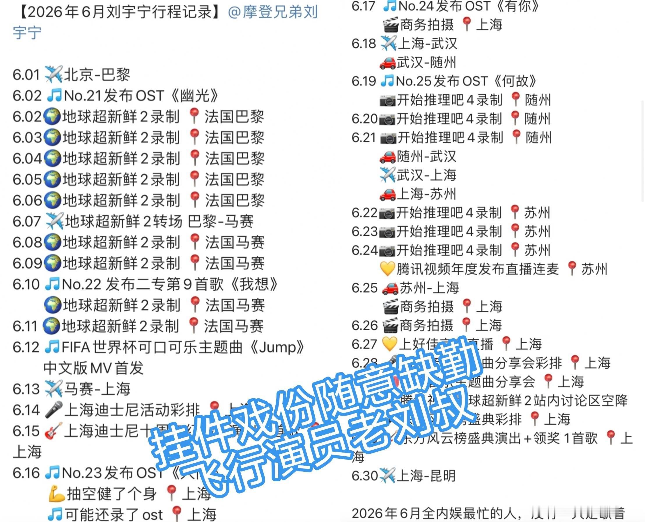 刘宇宁飞行演员弹性拍戏 震惊😱刘宇宁两个月拍戏时间仅18天！ ​​​