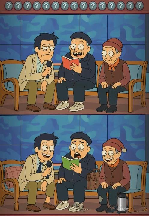 来挑战一下眼力吧！这两张图存在15处不同，难度可着实不小。大家也可以来试一试，看