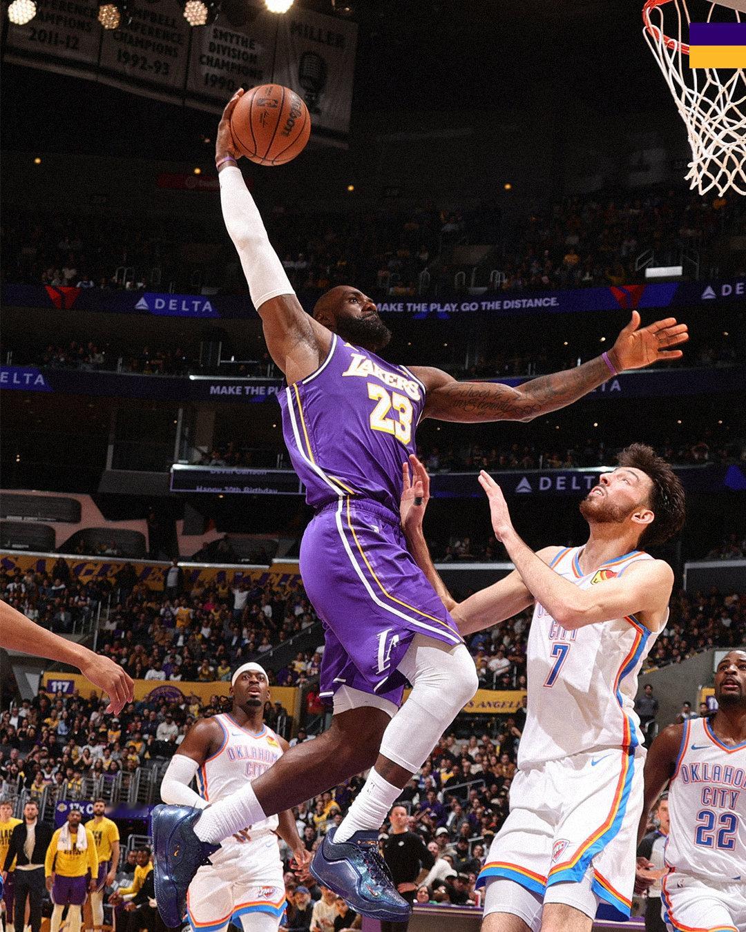 雷霆vs湖人 | 第三节🔚湖人9⃣️1⃣️ - 9⃣️3⃣️雷霆第三节一度反超