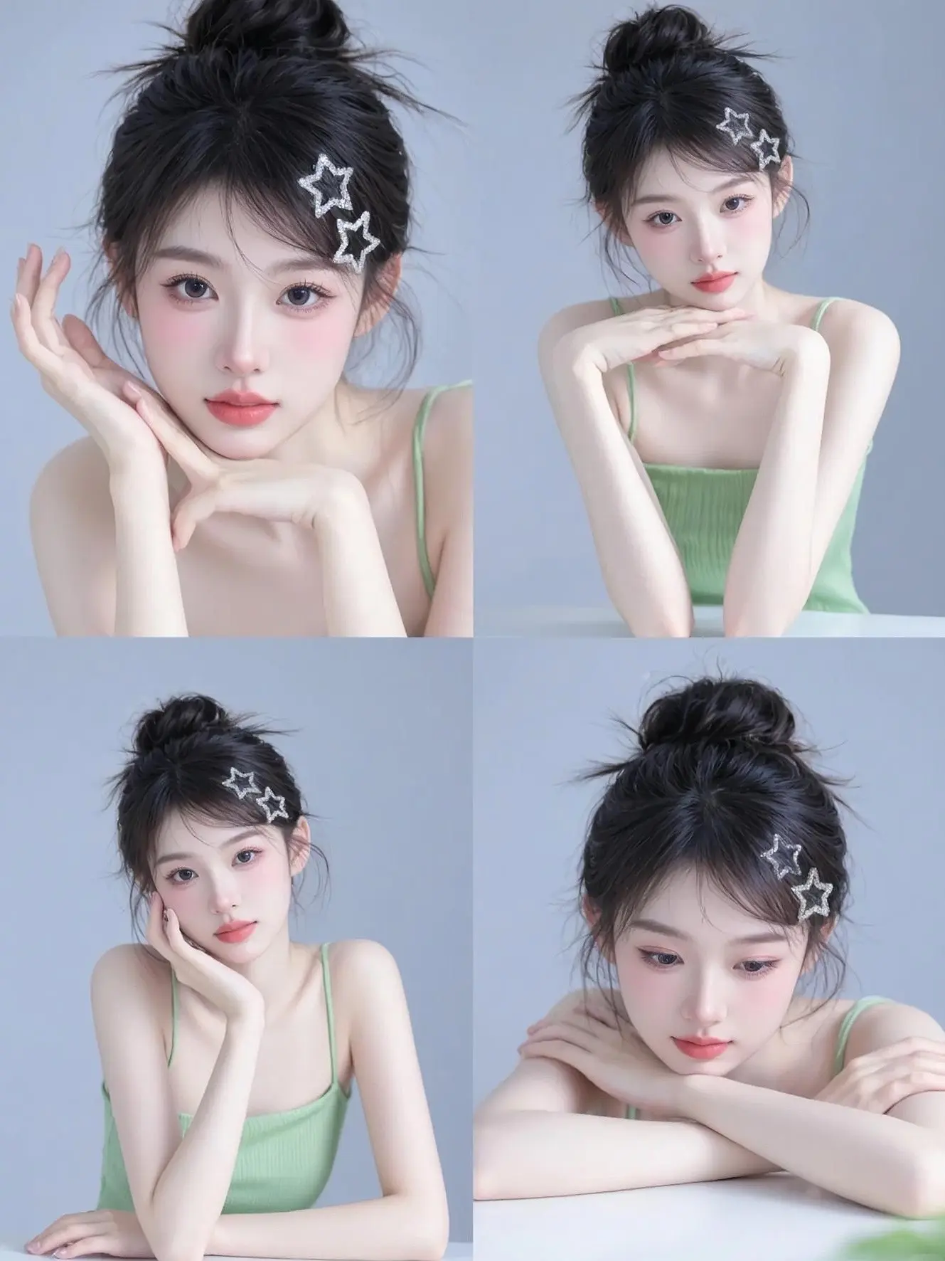 清新四宫格 ai创作 AI创作灵感挑战赛太权威 全新AI写真