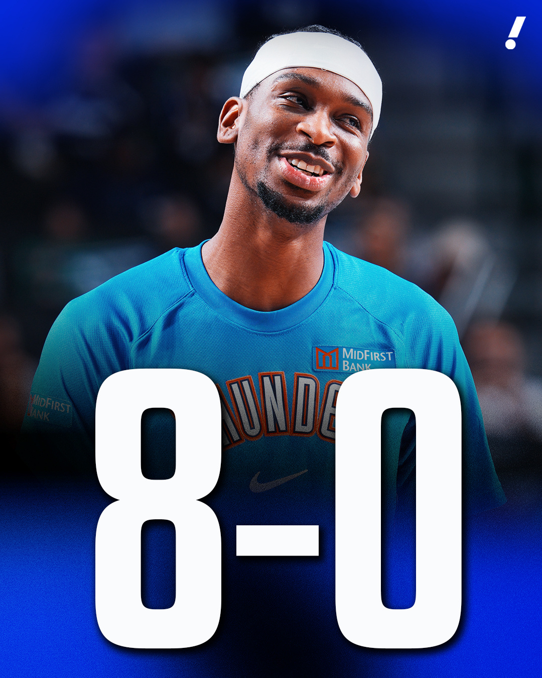 雷霆开季8连胜创造队史纪录，今天他们在限制区内18投全中…在这场快船输19分的比