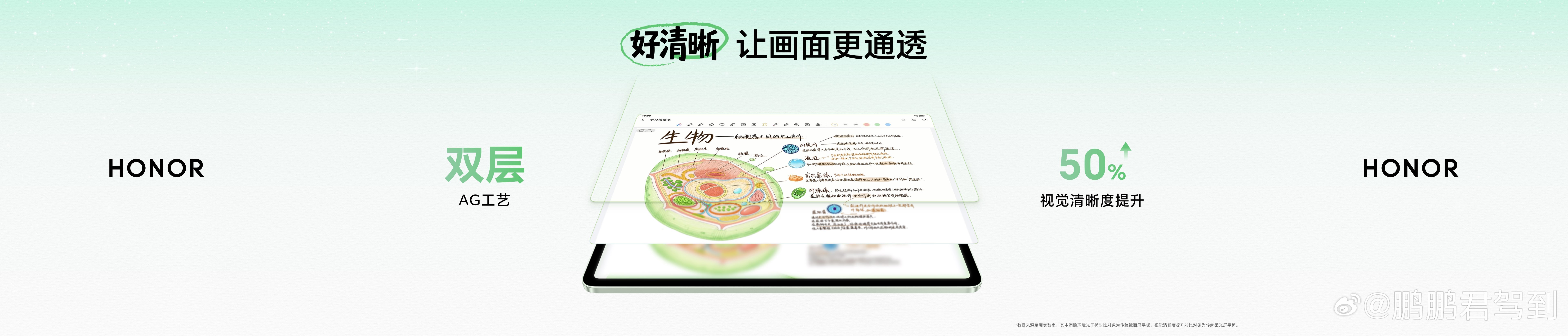 荣耀平板20  柔光版搭载12.1英寸3K全彩类纸屏，自研创新光学膜材膜实现50