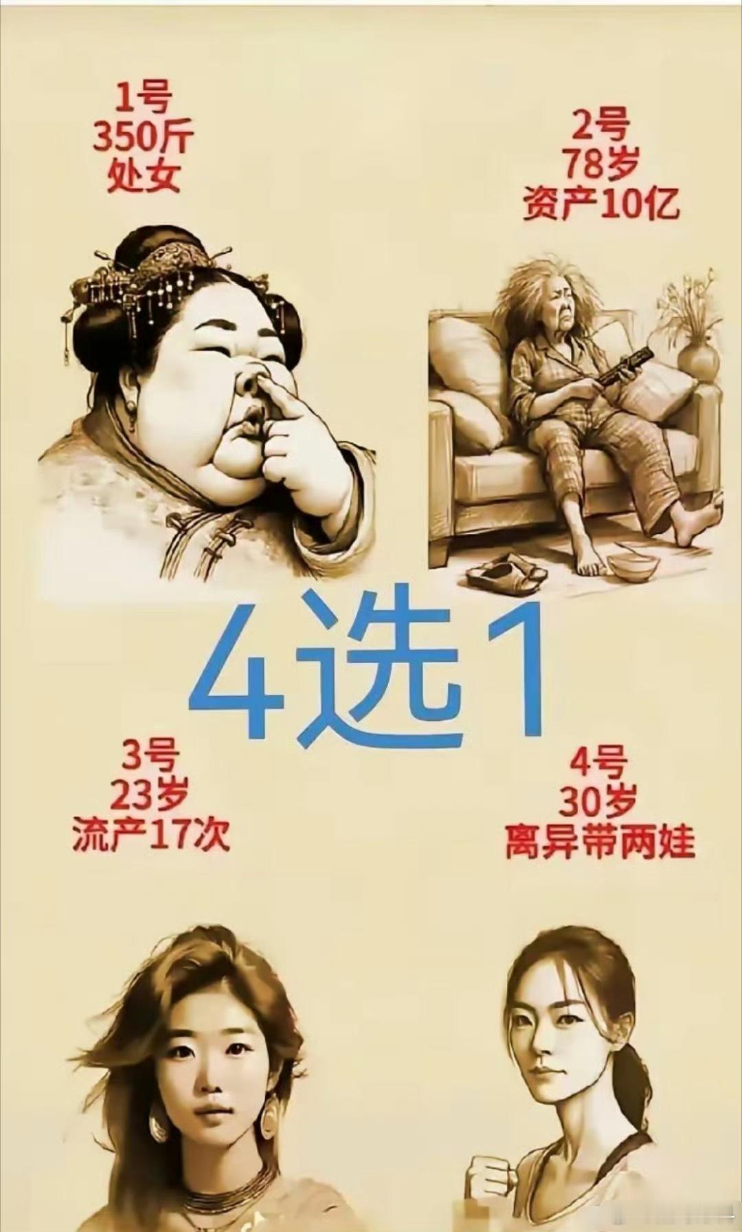 只能选择一个，你会选谁？ 