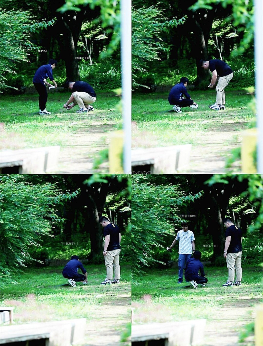 会轻轻用纸巾包住受伤的蝴蝶，会捡起舞台上的糖果，会给小朋友最大的鼓励支持，会记得