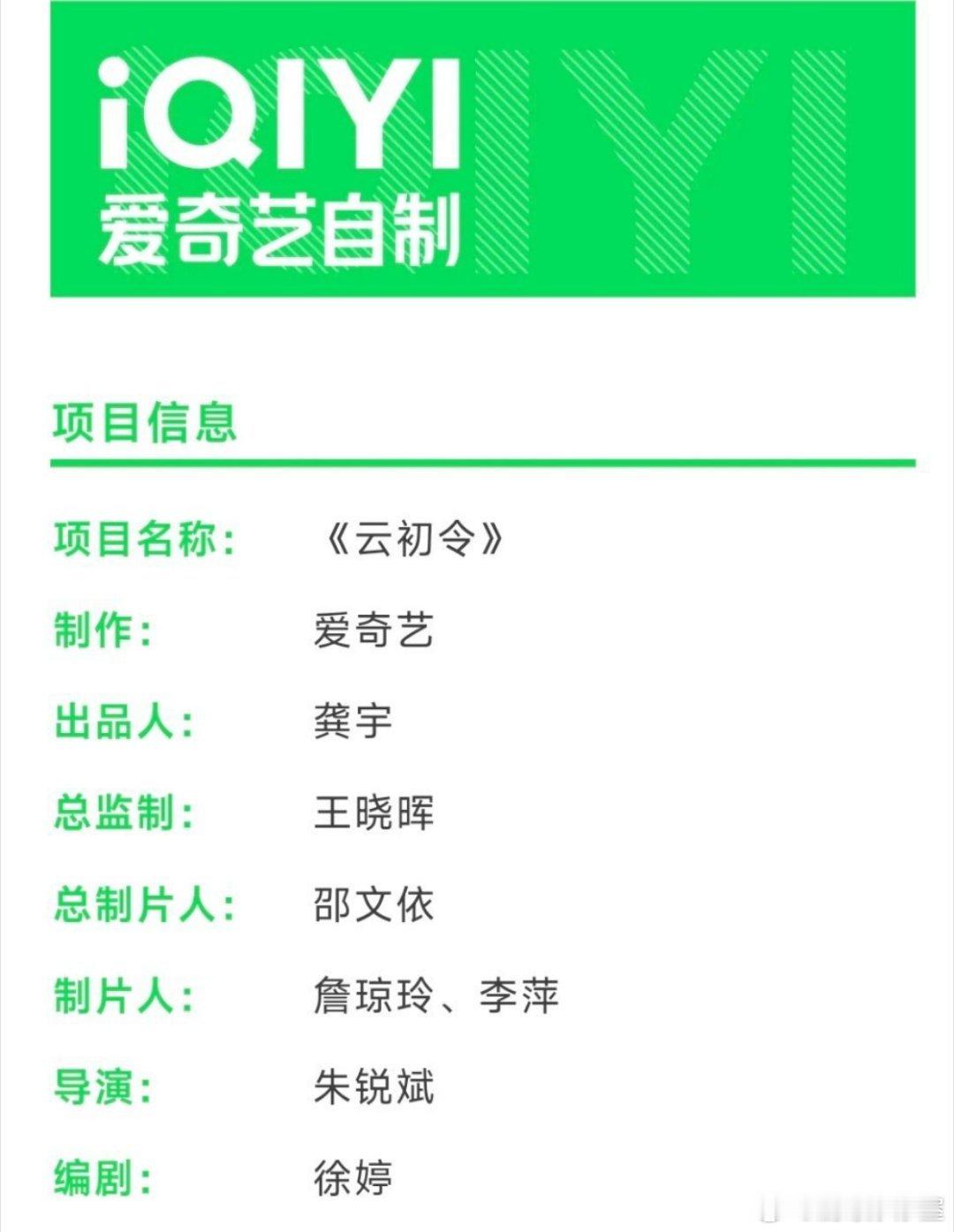 网传阵容虞书欣、张云龙的《云初令》组讯，导演是朱大灯……剧情简介看起来是大女主啊