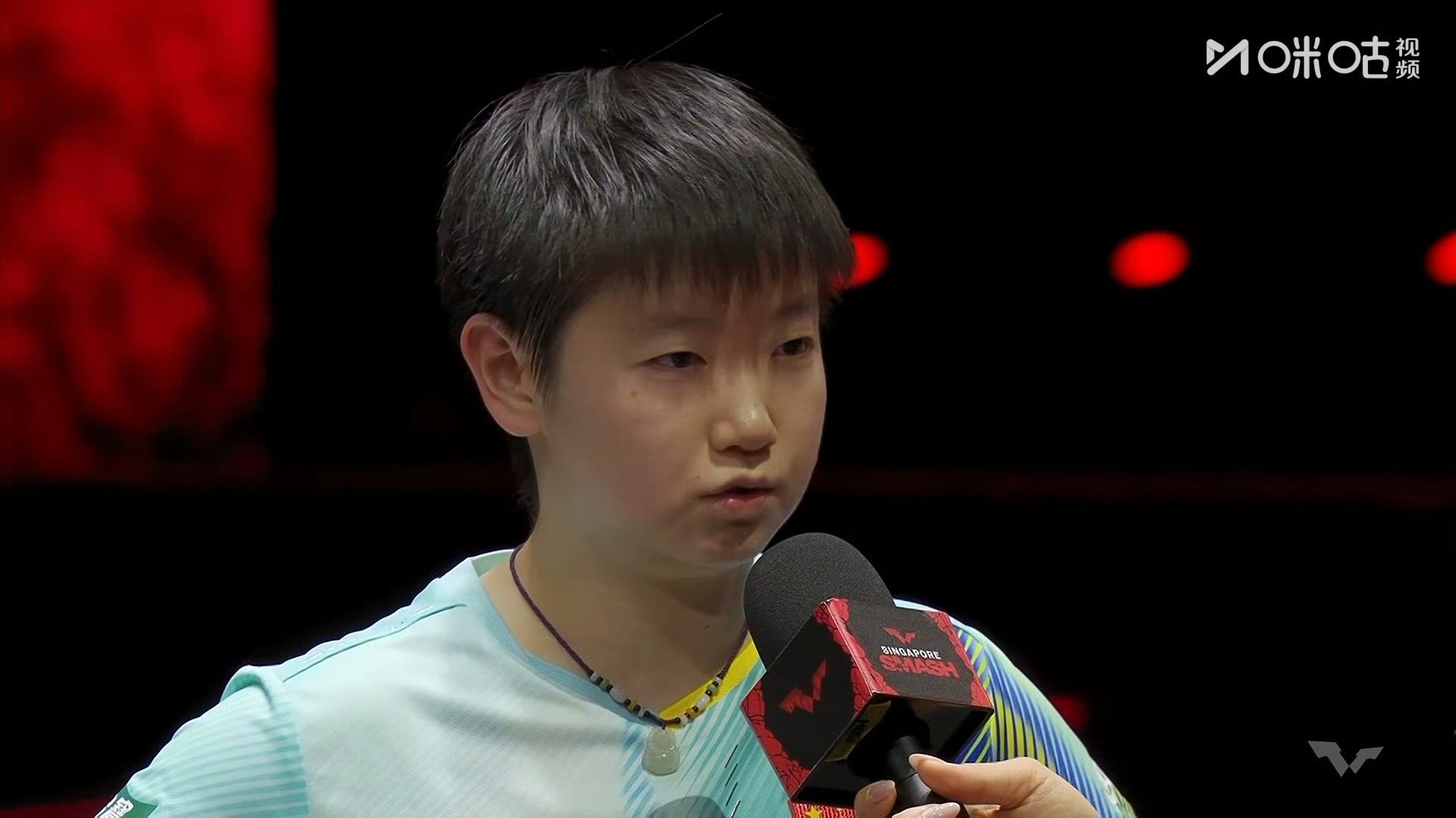 孙颖莎回应战胜早田希娜孙颖莎回应与陈熠会师半决赛： 今天的比赛遇到一些困难，早田