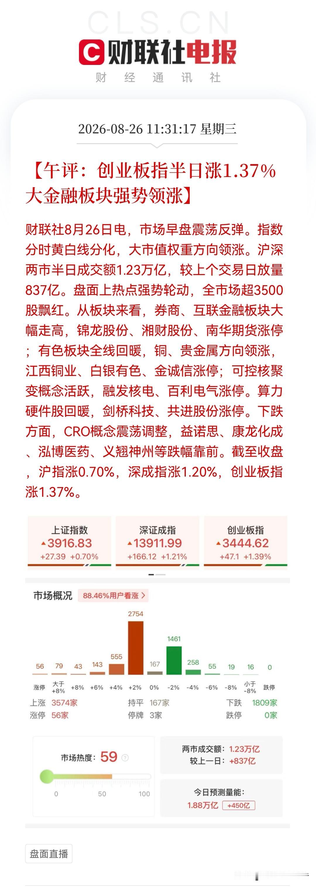 果然，今天展开反弹了，券商率先进攻，下午会回落吗？紧急分享几句……

不说废话，