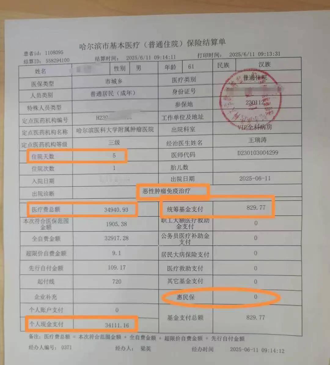 龙江惠民保以前一直认为在大病治疗中能扛着风险，最近一个朋友住院自己花了3万多，这