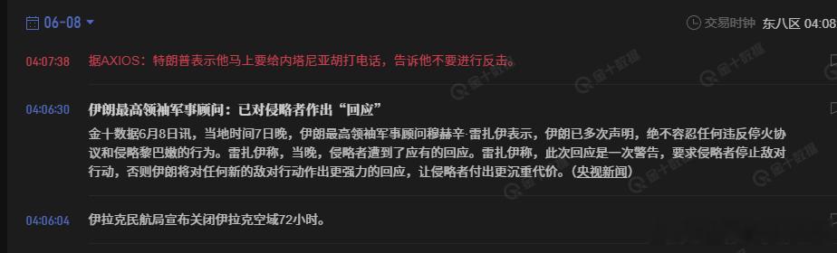 和我想的一样，特特还是关心通胀和选举。不想扩大战争。 
