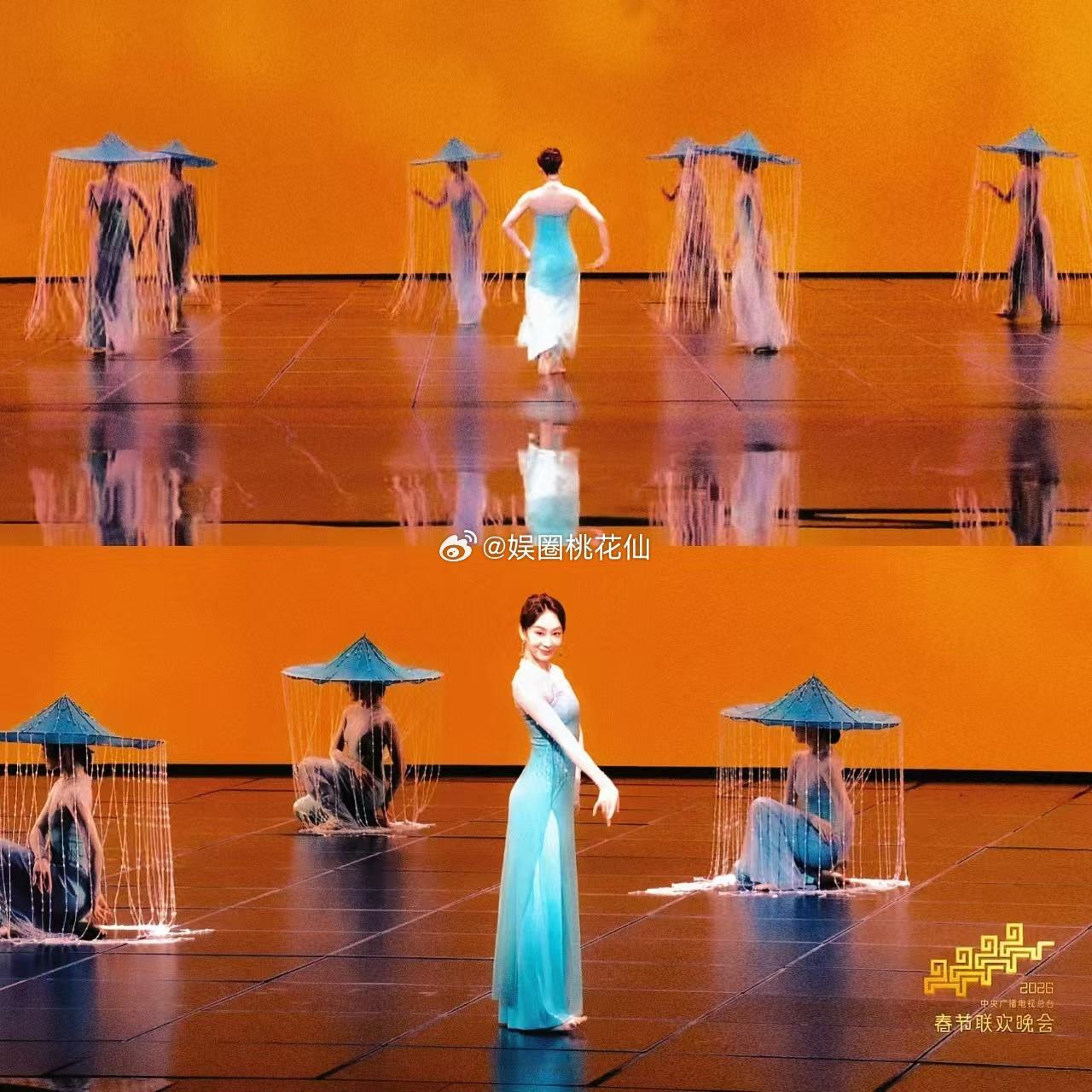 孟庆旸把雨跳成了诗 孟庆旸一舞动四方，春雨的意境被她具象化了，舞步流转间，既有细