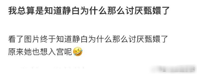 真没想到静白师太讨厌甄嬛是这个原因啊[允悲] ​​​