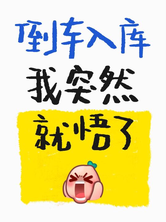 科目二倒车入库我突然就不急了，这样练就行