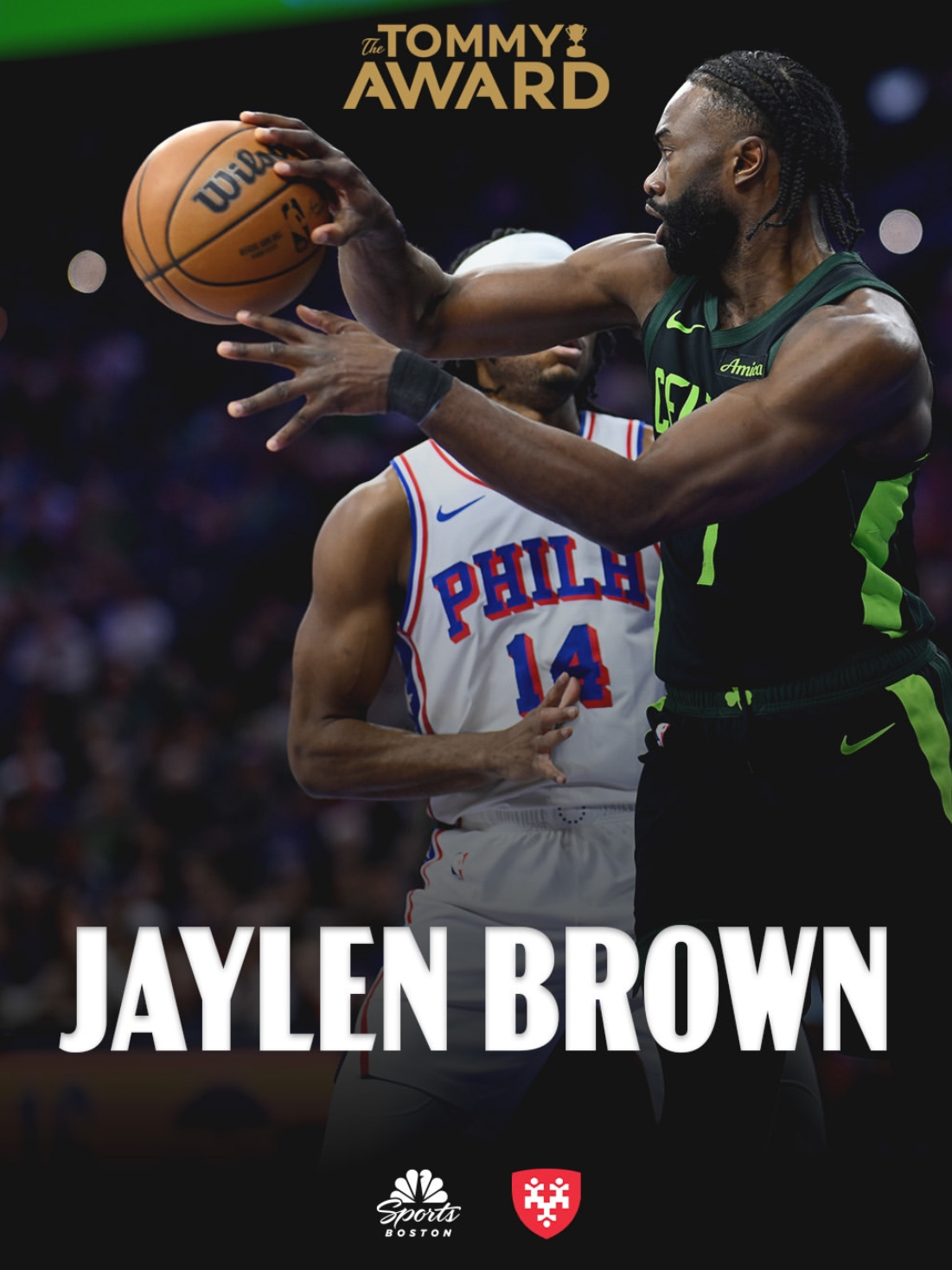 凯尔特人国度  今日比赛【 The Tommy Award 】 得主 : Jay