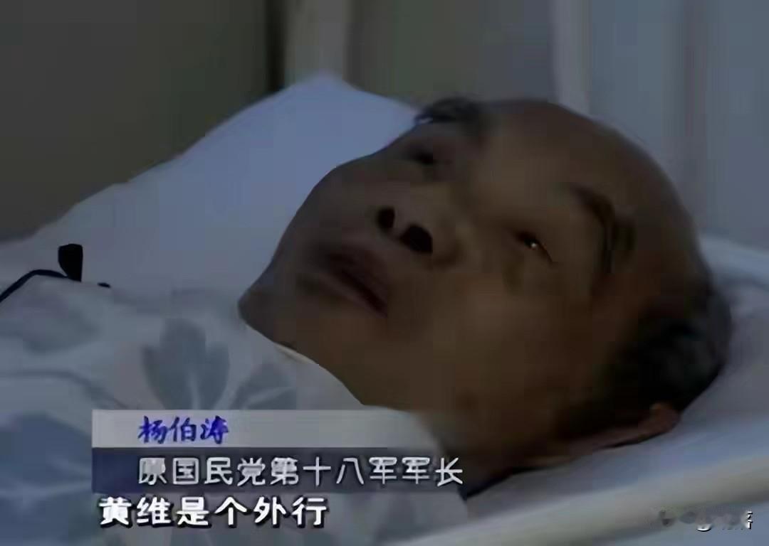 嗯，不用说，杨伯涛到死都在说黄维是个外行[捂脸]