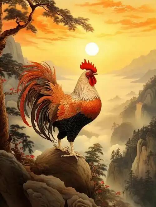 下联：闻鸡起舞迎朝阳。

（图片来自网络）