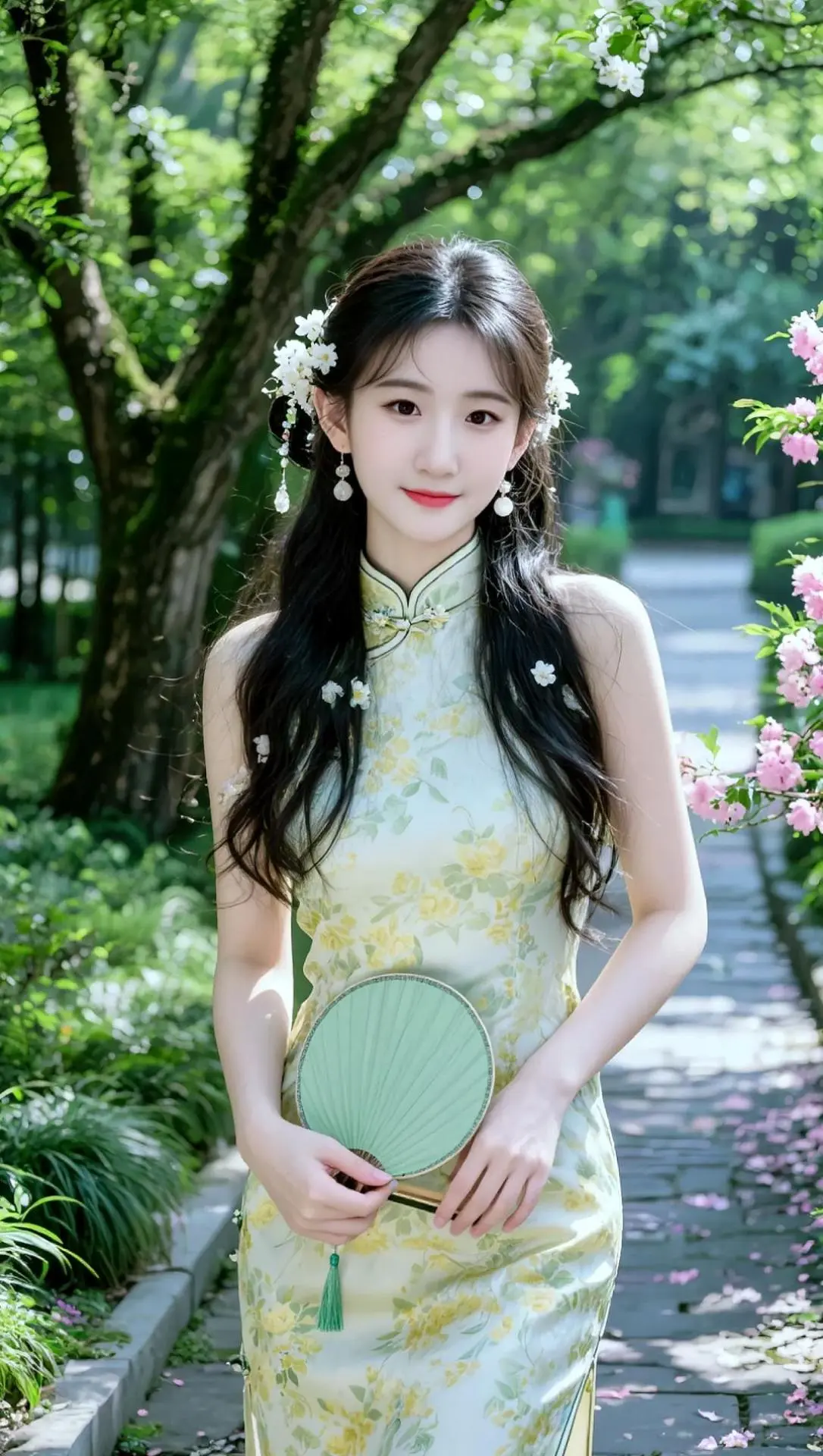 AI清茶系旗袍照 随变ai随便玩