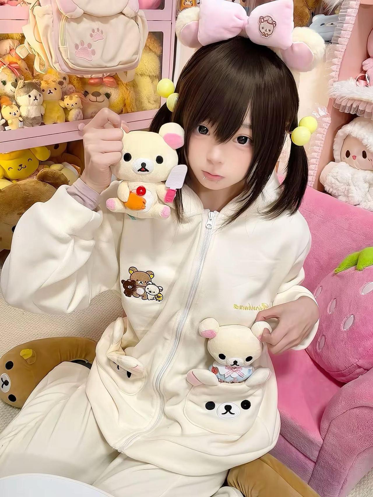 ゆるくして♡˘⦁㉨⦁˘！！萌 雪芙芙 可爱穿搭 软萌穿搭